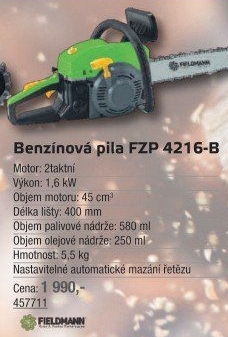 Motorová pila Fieldmann FZP 4216-B