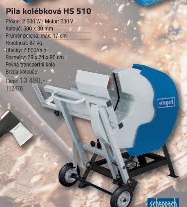 Kolébková pila Scheppach HS 510