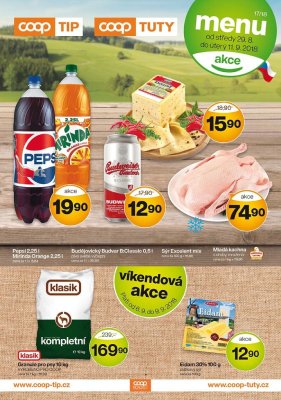 akční leták COOP 29.8.2018-11.9.2018