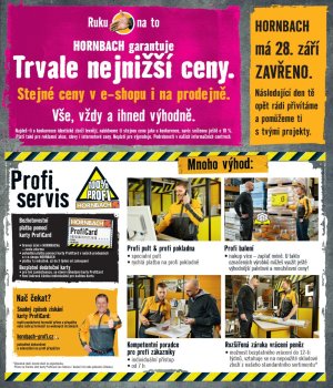 akční leták Hornbach 29.8.2018-2.10.2018