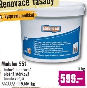 Opravná stěrka Modulan
