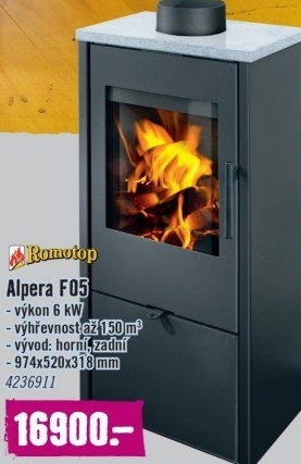 Krbová kamna Alpera Romotop