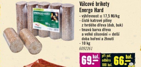 Brikety Energo Hard Biomac