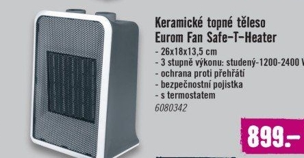 Keramické topidlo Fan Eurom Safe-T-Heater