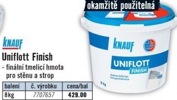 Výplňová hmota Knauf Uniflott Finish