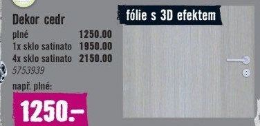 Interiérové dveře Single