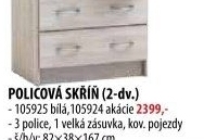 Skříň policová bílá