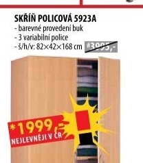 Policová skříň 5923 buk