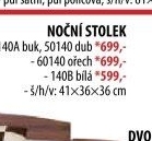 Noční stolek 140 buk