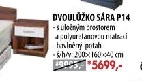 Dvoulůžko SÁRA s úložným prostorem