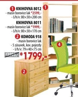Knihovna 8012 lakovaná