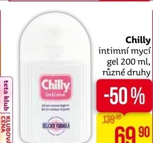 Intimní gel Intima Chilly