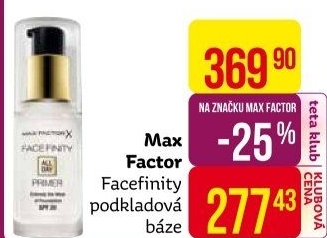 Báze pod make up Facefinity Max Factor