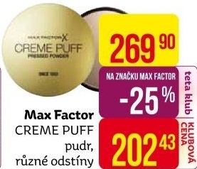 Pudr Creme Puff Max Factor