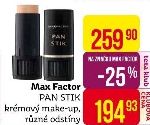 Make up v tyčince Panstik Max Factor