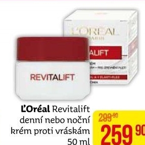 Krém pleťový proti vráskám Revitalift L'Oréal
