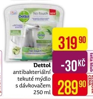 Dávkovač mýdla bezdotykový + náplň Dettol