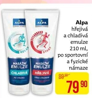 Emulze masážní Alpa