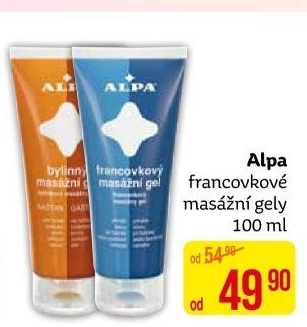 Gel masážní francovkový Alpa