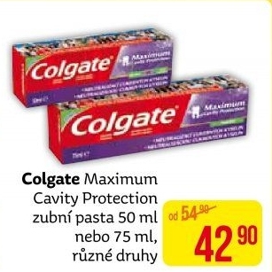 Pasta na zuby Protection Maximum Cavity Colgate