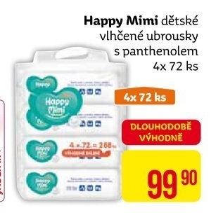 Vlhčené ubrousky dětské Happy Mimi