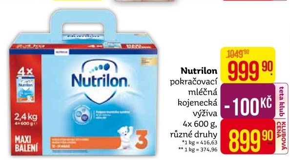 Kojenecké mléko Nutrilon