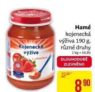 Výživa kojenecká Hamé