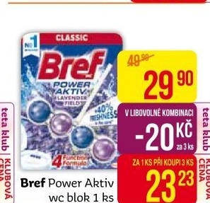 WC blok tuhý Power Aktiv Bref