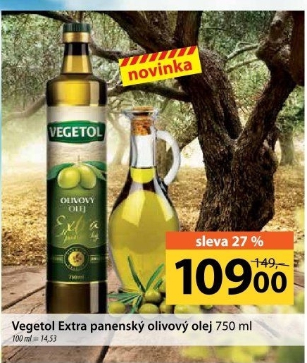 Olej olivový extra panenský Vegetol