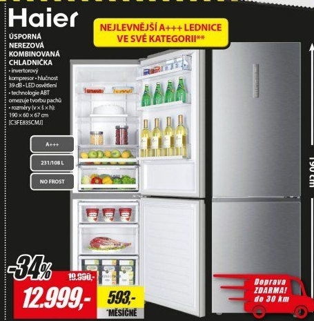 C3FE835CMJ KOMBI 2D A+++ LED 1,9m HAIER