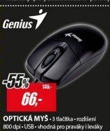 NETSCROLL 200 ČERNÁ MYŠ USB OPTI GENIUS