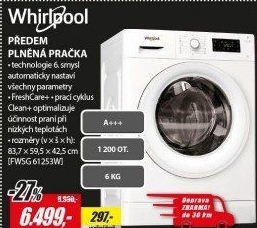 FWSG 61253W EU PRAČKAWHIRLPOOL