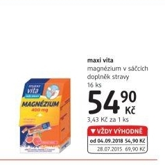 Doplněk stravy Magnézium MaxiVita