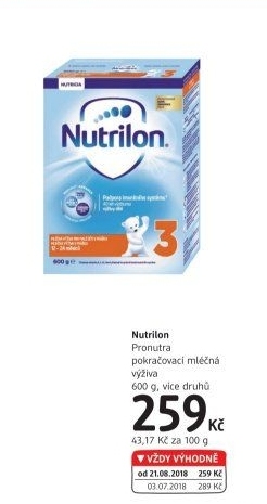 Kojenecké mléko Pronutra Nutrilon