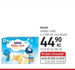 Mlíčko s kaší Nestlé