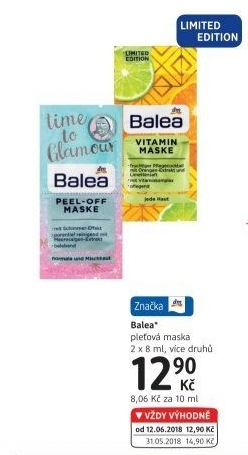 Maska pleťová Balea