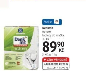 Tablety do myčky Nature Denkmit