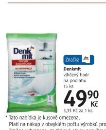 Hadr vlhčený na podlahu Denkmit