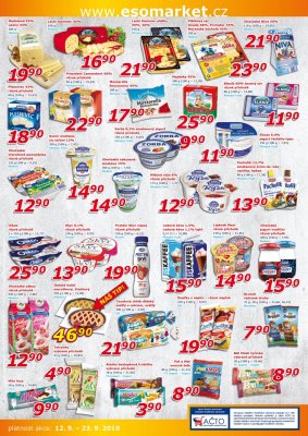 akční leták ESO MARKET 12.9.2018-23.9.2018