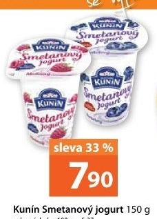 Ochucený jogurt smetanový Kunín