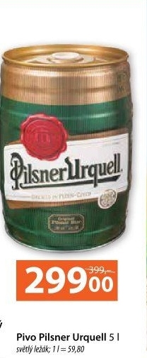 Pivo Pilsner Urquell - soudek