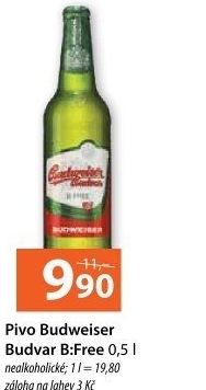 Nealkoholické pivo B:Free Budweiser Budvar