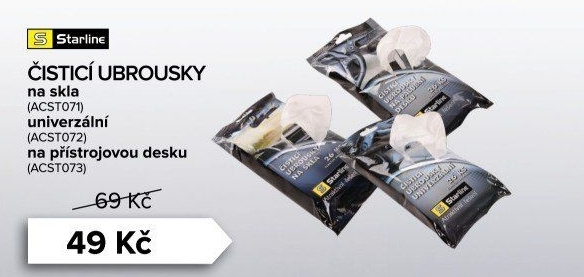 Čisticí ubrousky na skla Starline