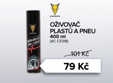 Oživovač pneu a plastů Coyote