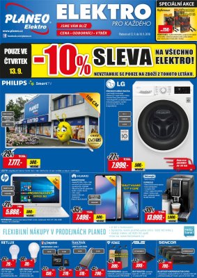 akční leták Planeo Elektro 12.9.2018-18.9.2018