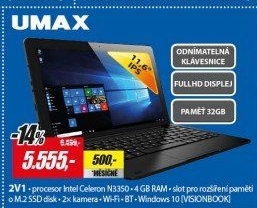 VisionBook 11Wa FHD 32GB 4G W10 UMAX