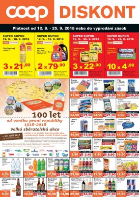 akční leták COOP 12.9.2018-25.9.2018