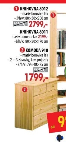 Knihovna 8012 lakovaná