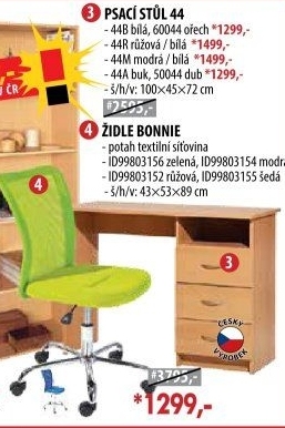 Psací stůl 44 bílá