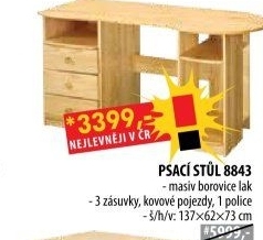 PC stůl 8843 lakovaný
